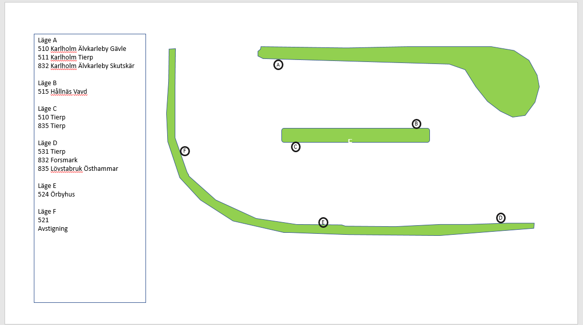 Nya hållplatslägen Skärplinge bussterminal