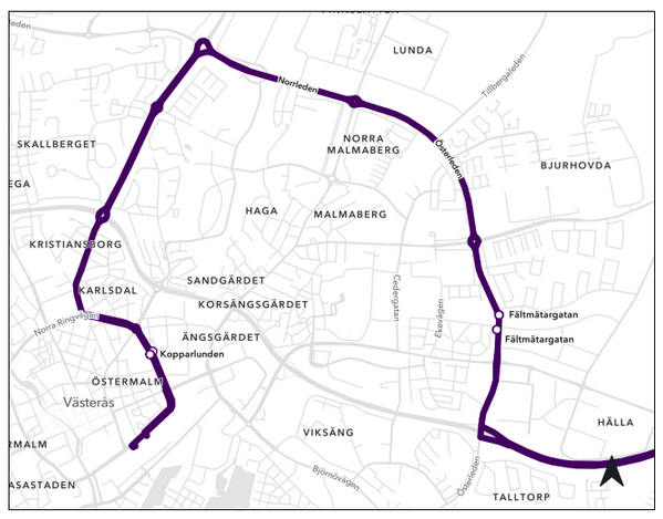 Ändrad körväg linje 774 och 874