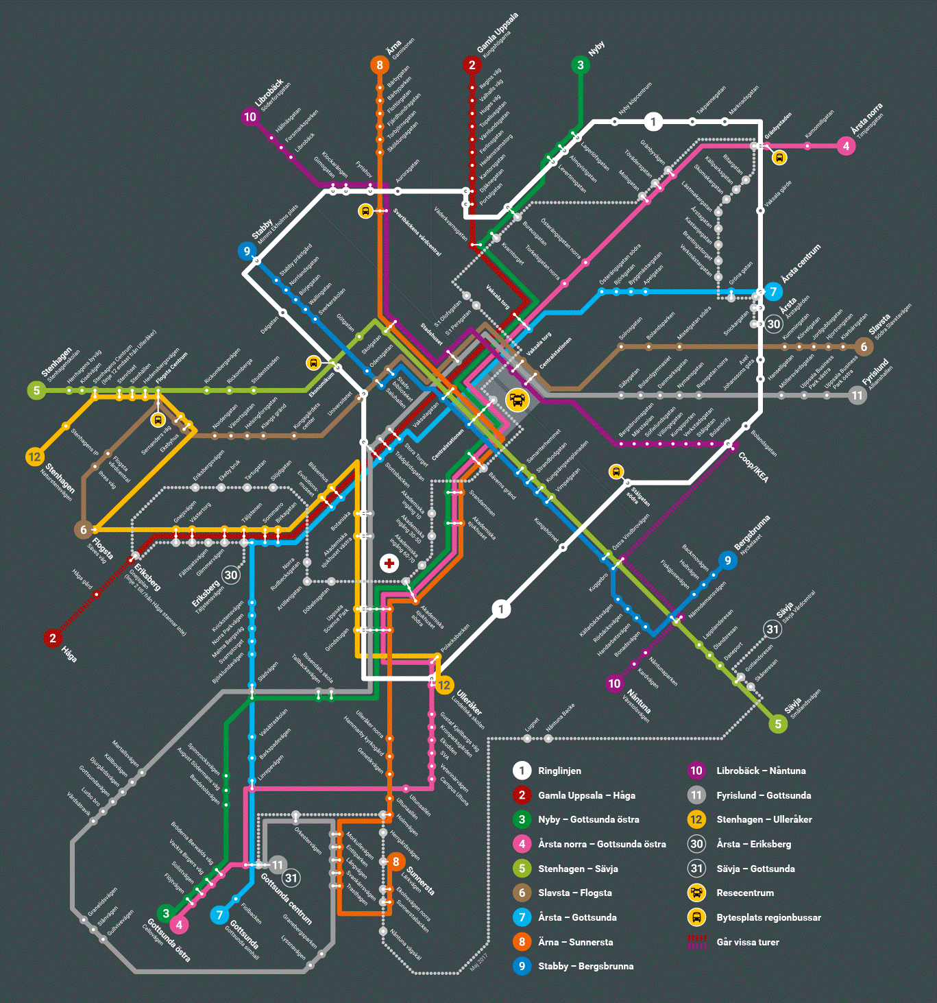 Uppsala Bus Map - The Best Bus